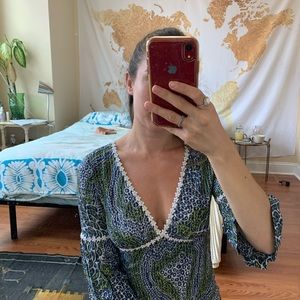 3 for $25 - Trina turk silk paisley dress small 0